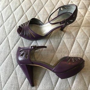 Moda Spana Purple Platform Heels